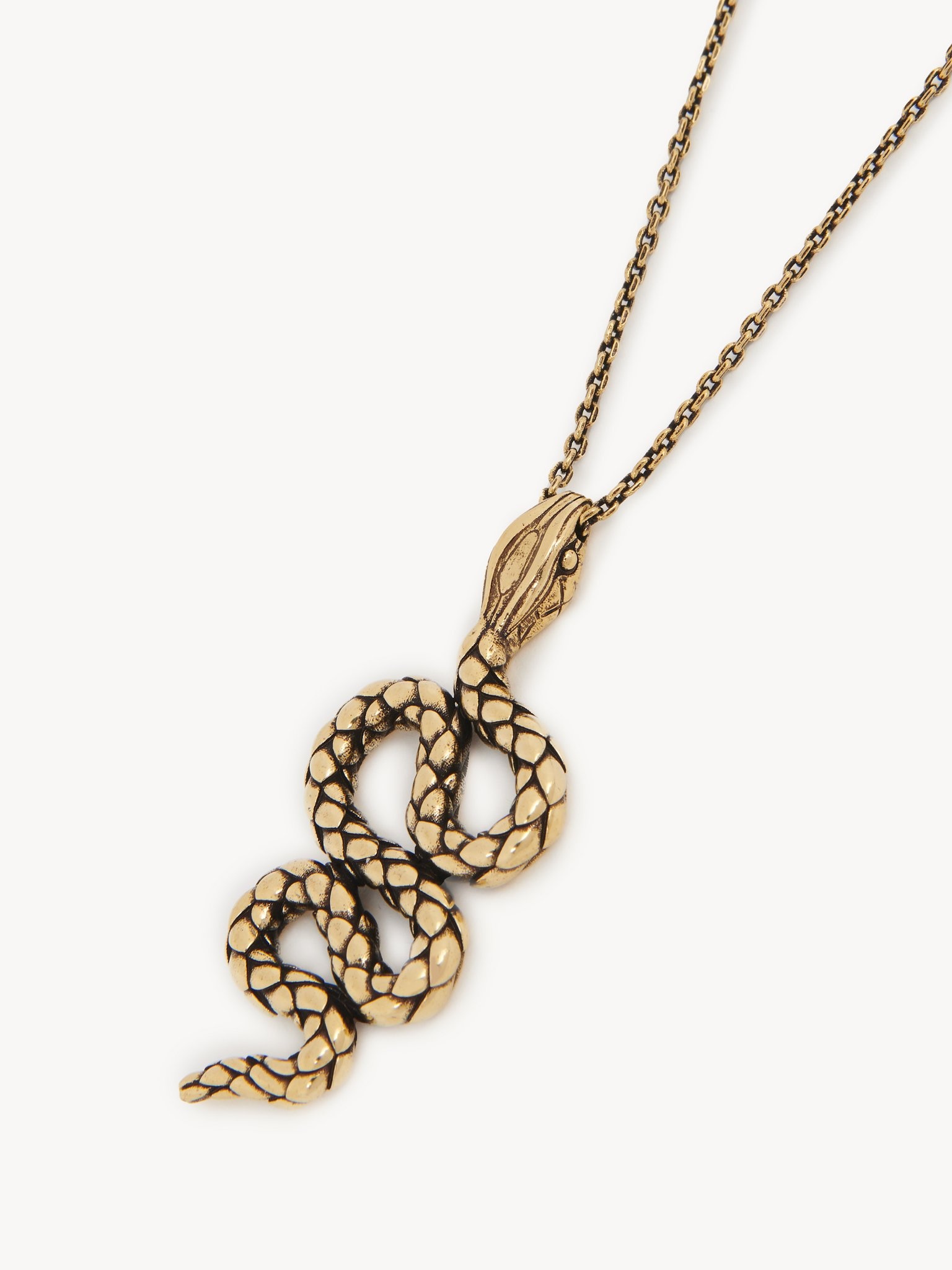 THE CHLOÉ SNAKE PENDANT NECKLACE - 2
