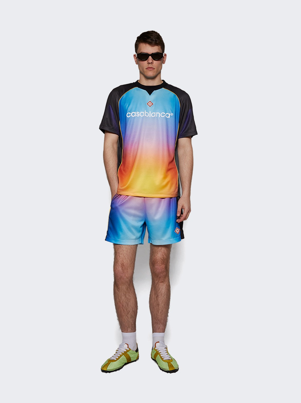 Printed Football Shorts Gradient - 5