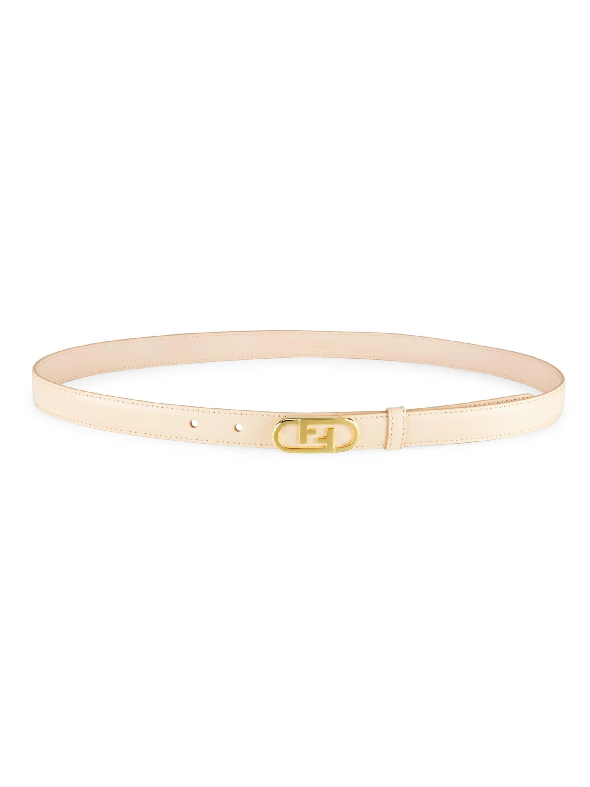 Women's O'Lock Leather Belt - Light Rose - 1