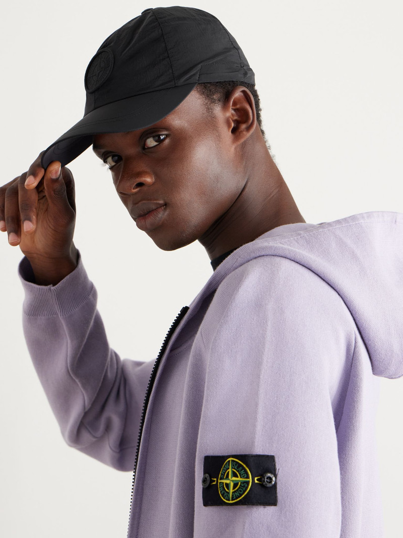 Stone Island Logo-Appliquéd Crinkled-ECONYL® Cap Black outlook