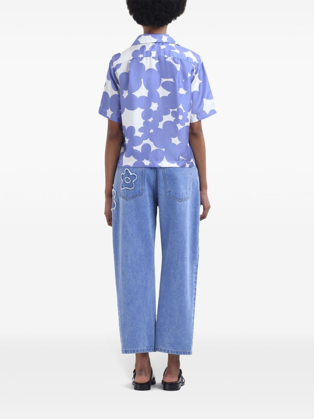floral-print shirt - 4