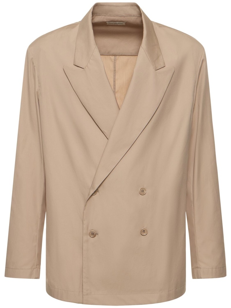Caplan double breasted cotton jacket - 1