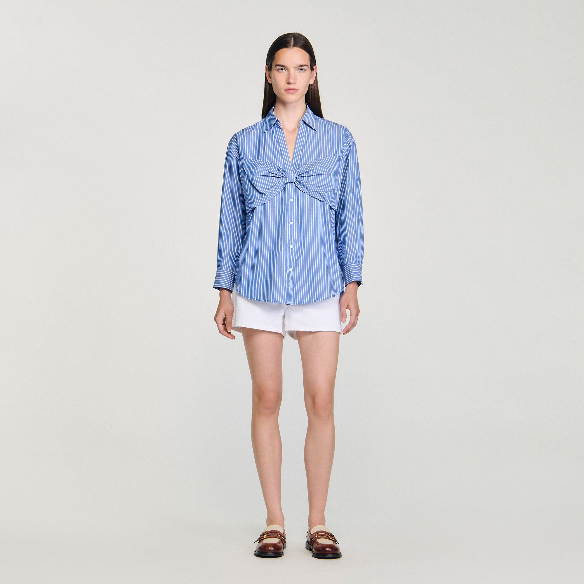 OVERSIZED BOW SHIRT - 2