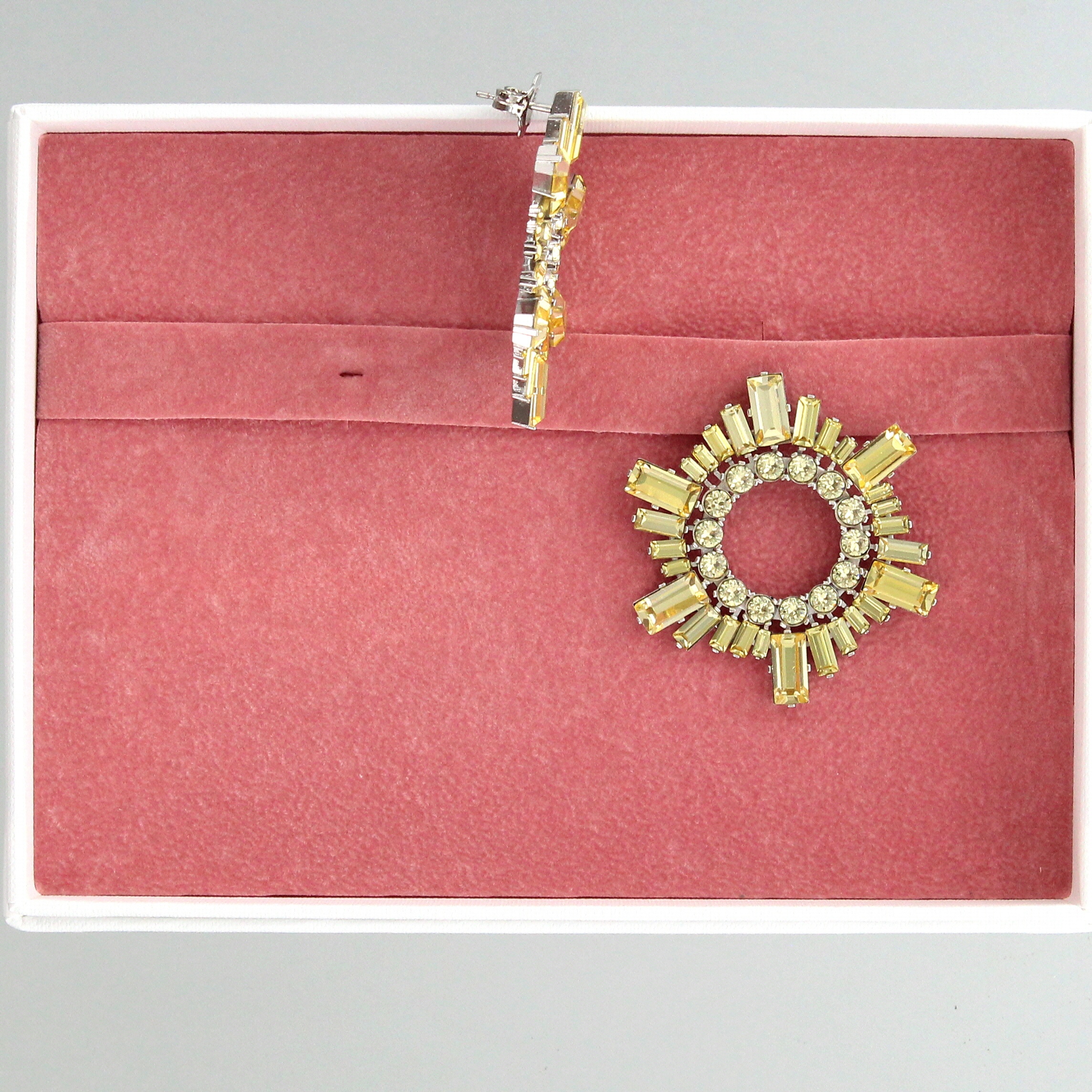Amina Muaddi – Mini Begum Earrings Jonquil - 4