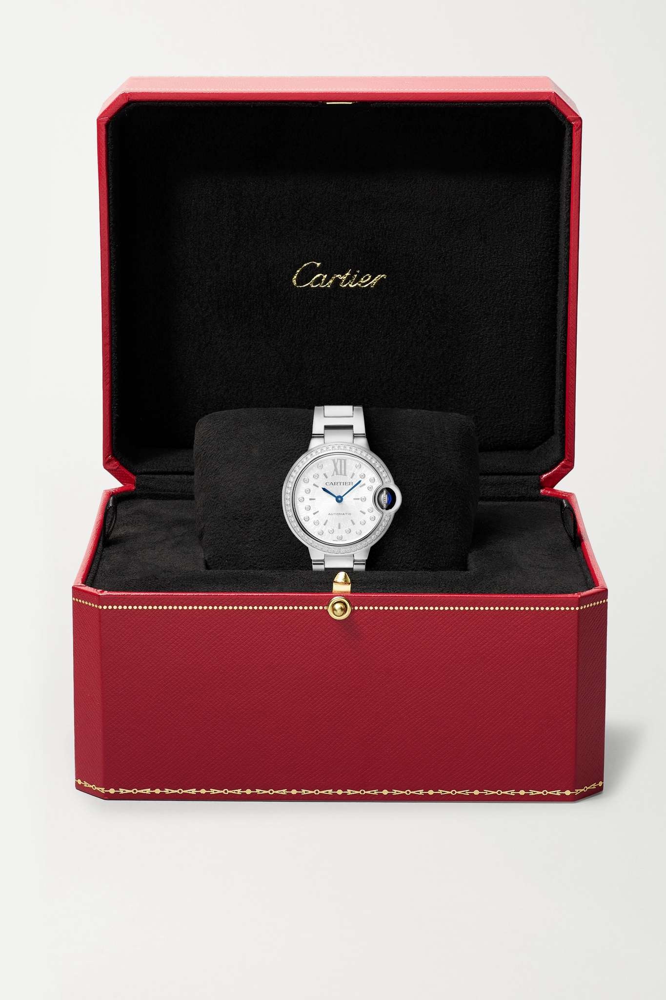 Ballon Bleu de Cartier Automatic 33mm stainless steel and diamond watch - 7
