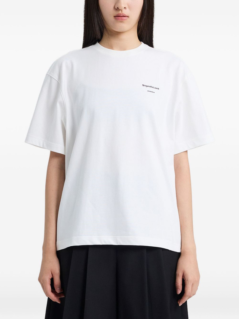 crew-neck appliqué T-shirt 1