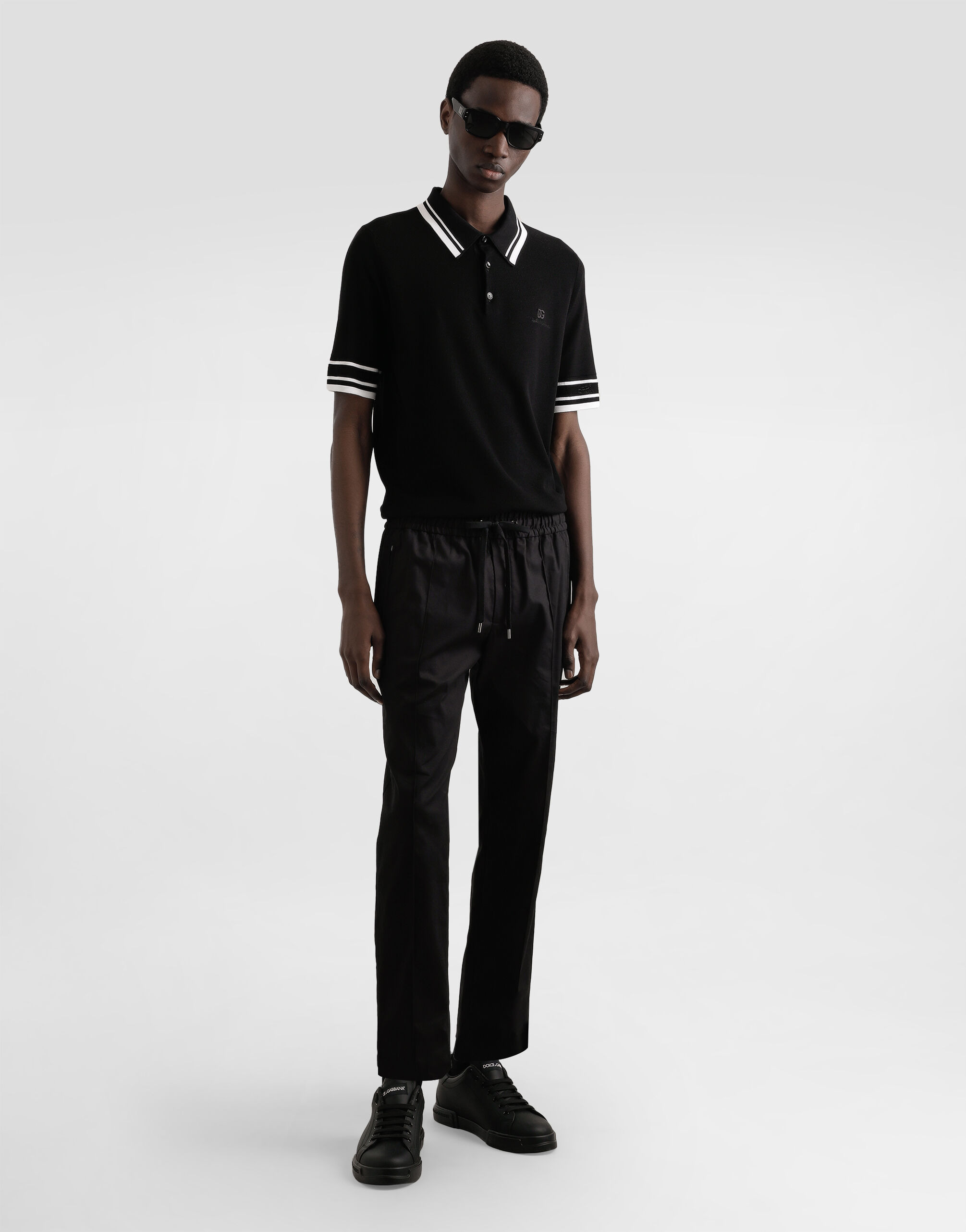 Silk piqué polo shirt - 2