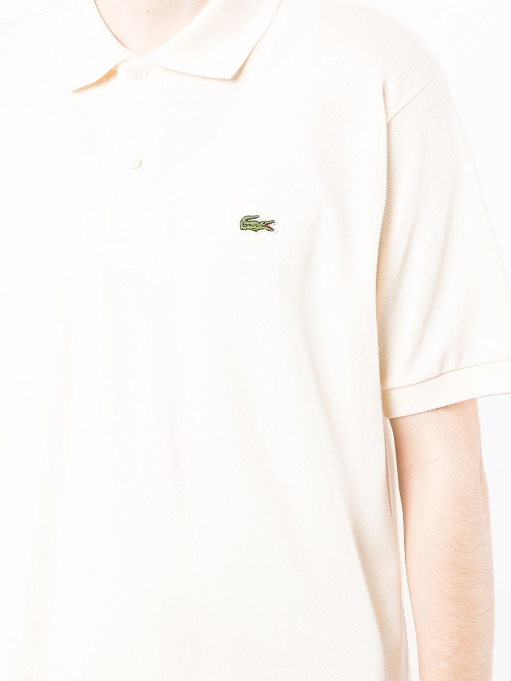 logo-patch cotton polo shirt - 5