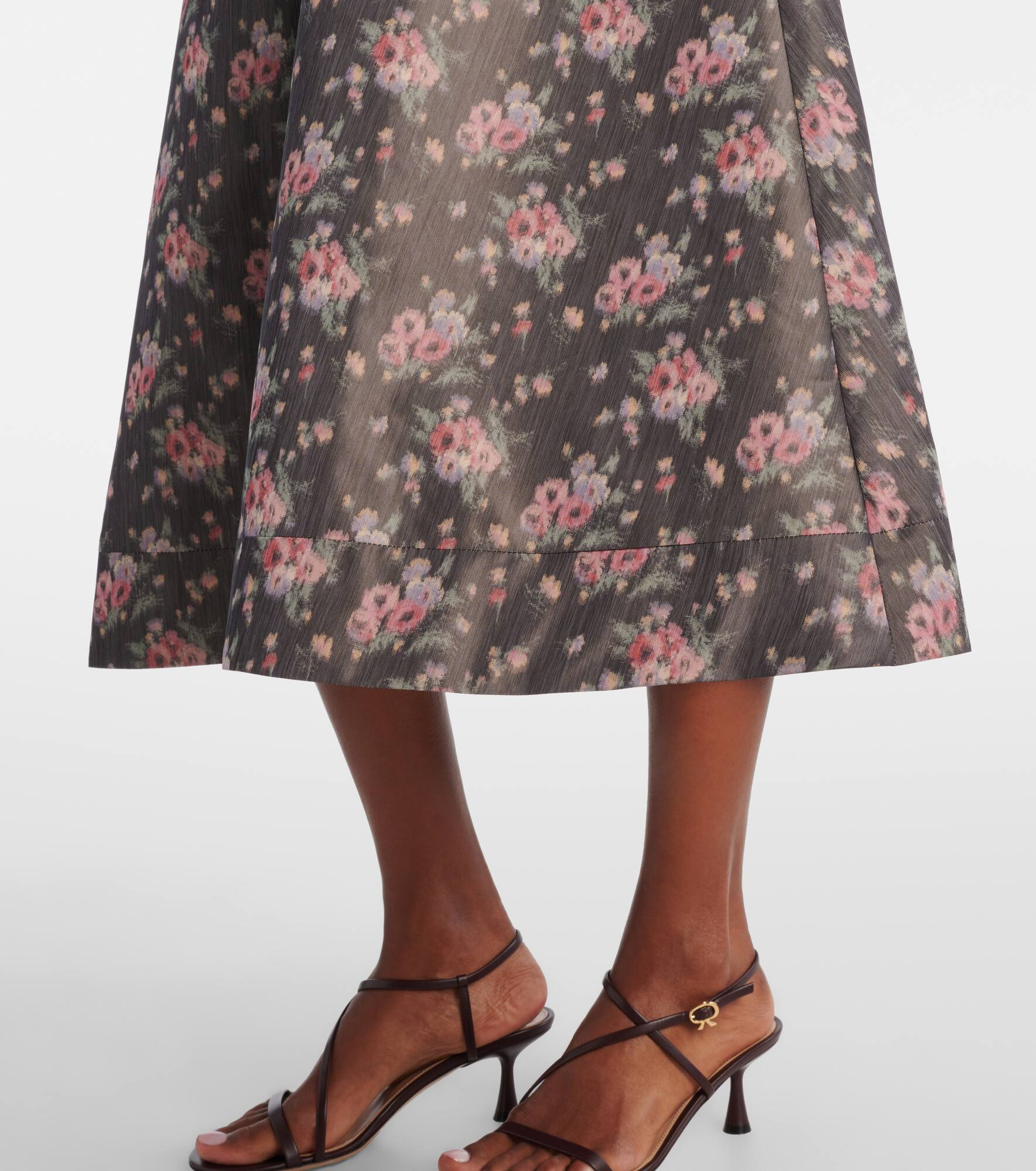 Lunetta floral taffetta midi dress - 6