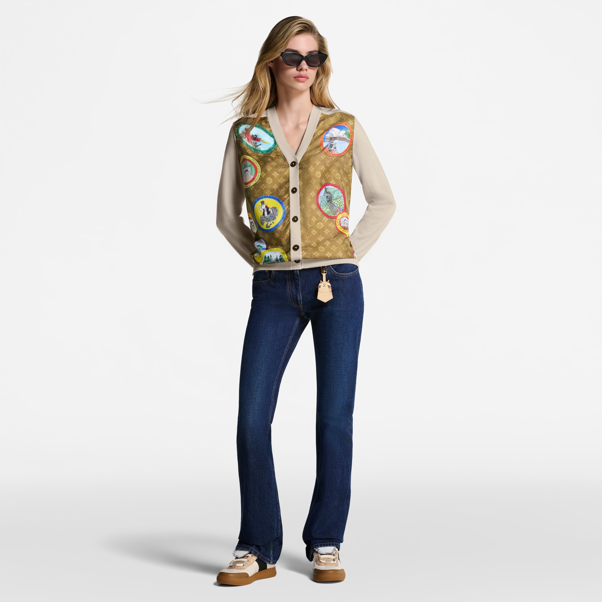 Straight-Cut Washed Denim Jeans - 6