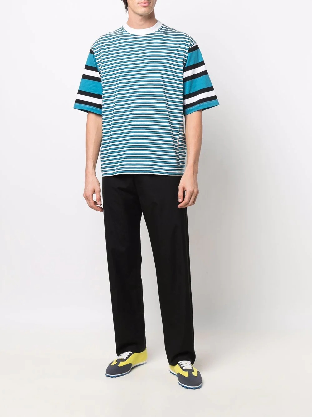 striped short-sleeve T-shirt - 2