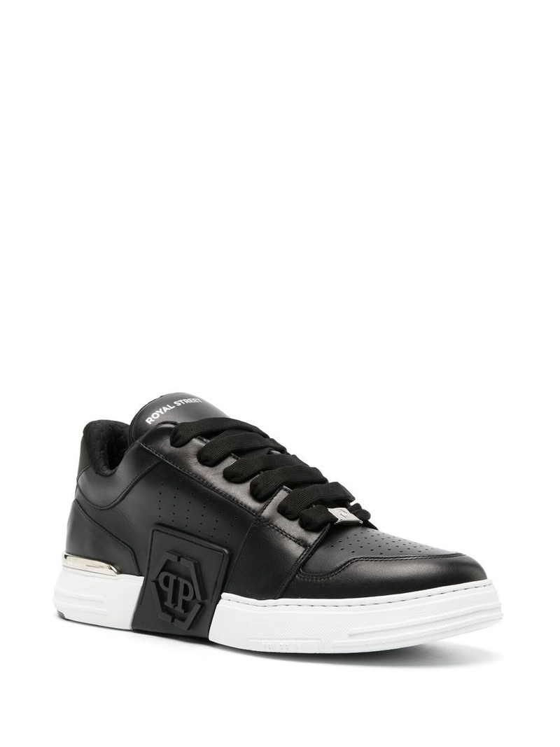 PHILIPP PLEIN Lo-Top embossed-logo sneakers outlook
