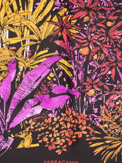 FERRAGAMO Jungle motif-print shawl outlook