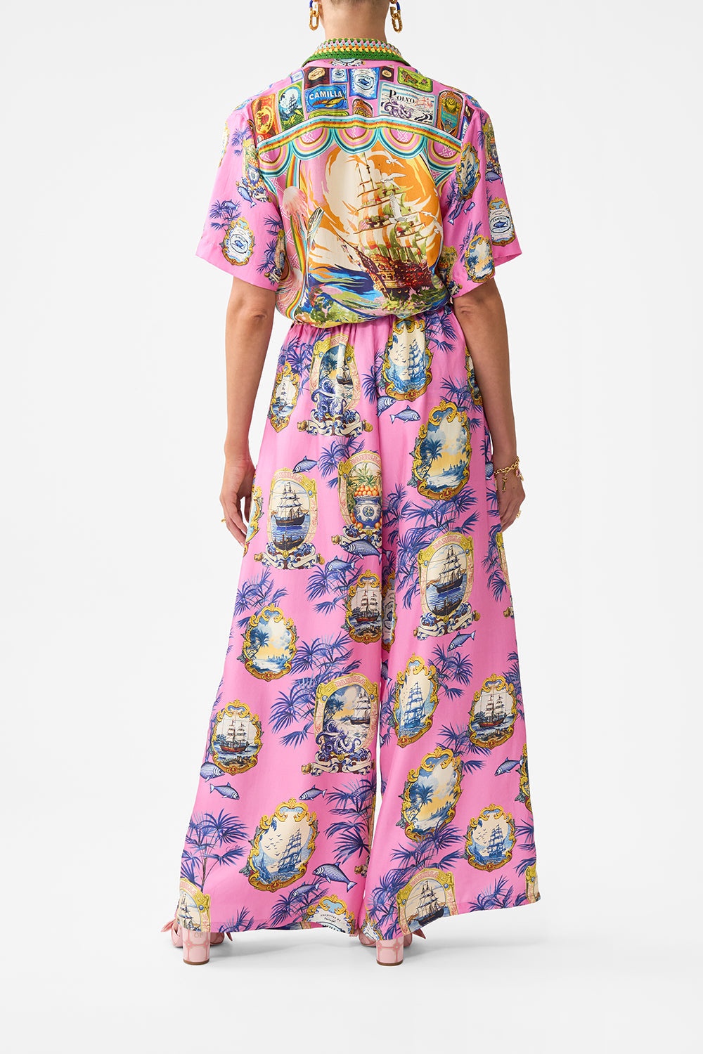 WIDE LEG TROUSER WITH FRONT POCKETS - 3