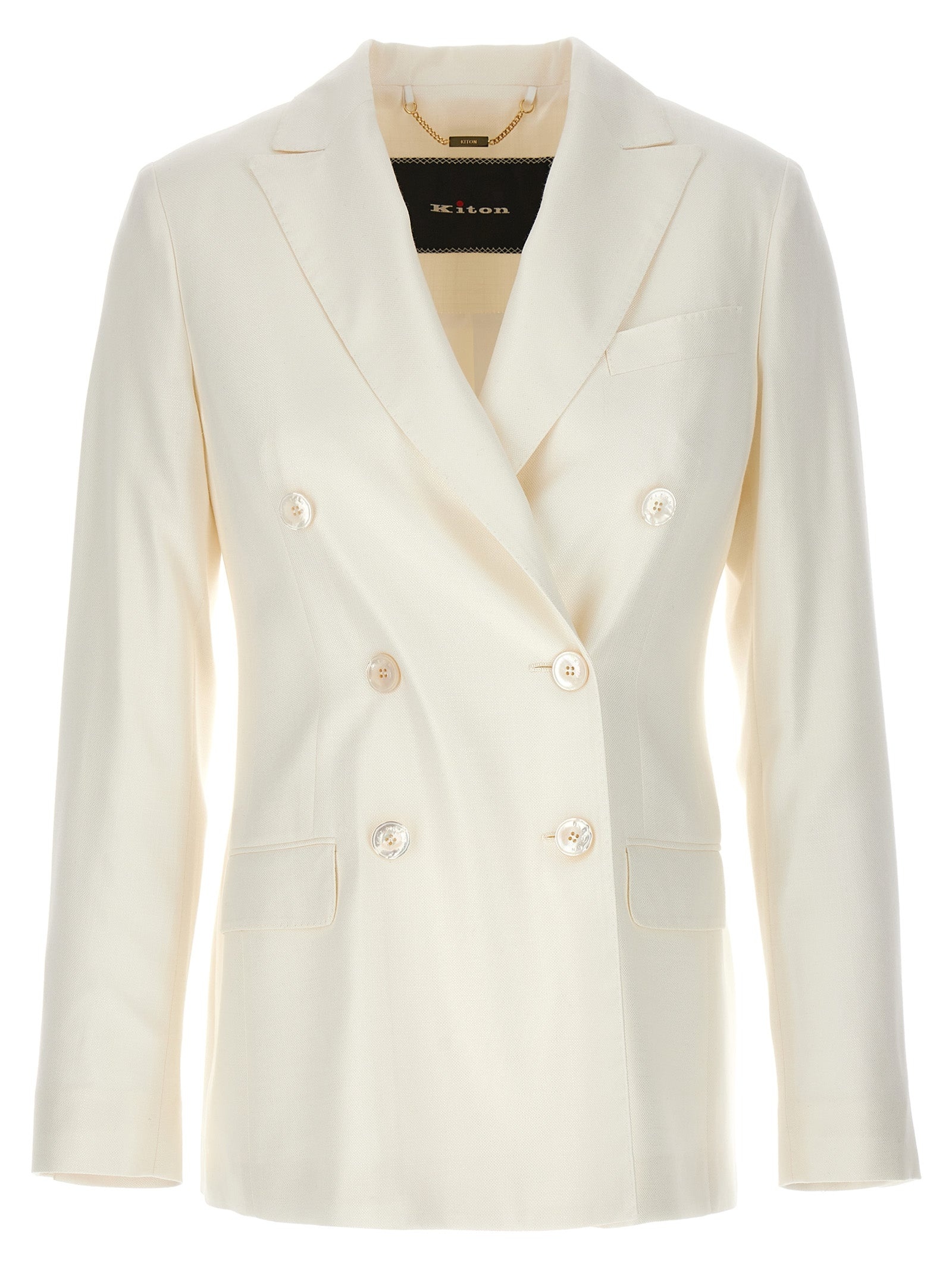 KITON - Kiton Women Viscose Double-Breasted Blazer - 1