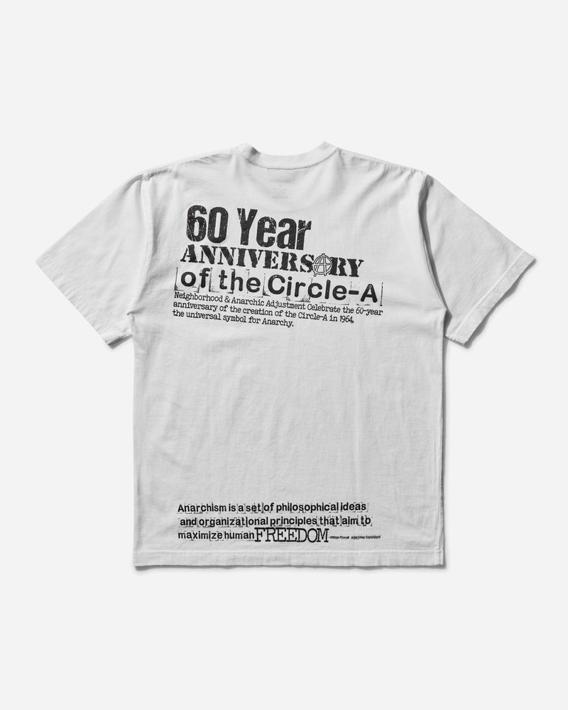 NEIGHBORHOOD Men's Anarchic Adjustment SS-1 T-Shirt White outlook
