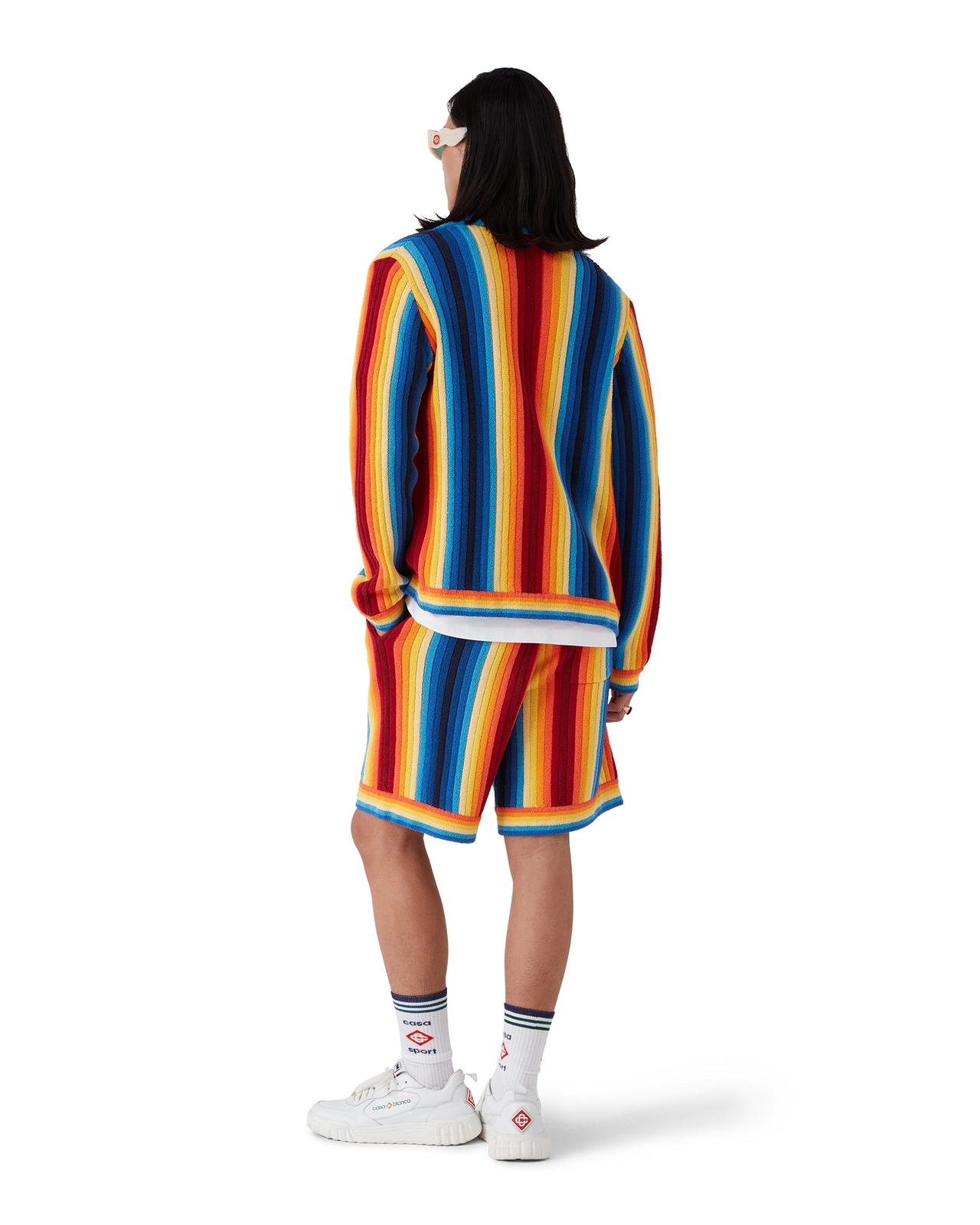 Gradient Stripe Towelling Shorts | Casablanca Paris - 3