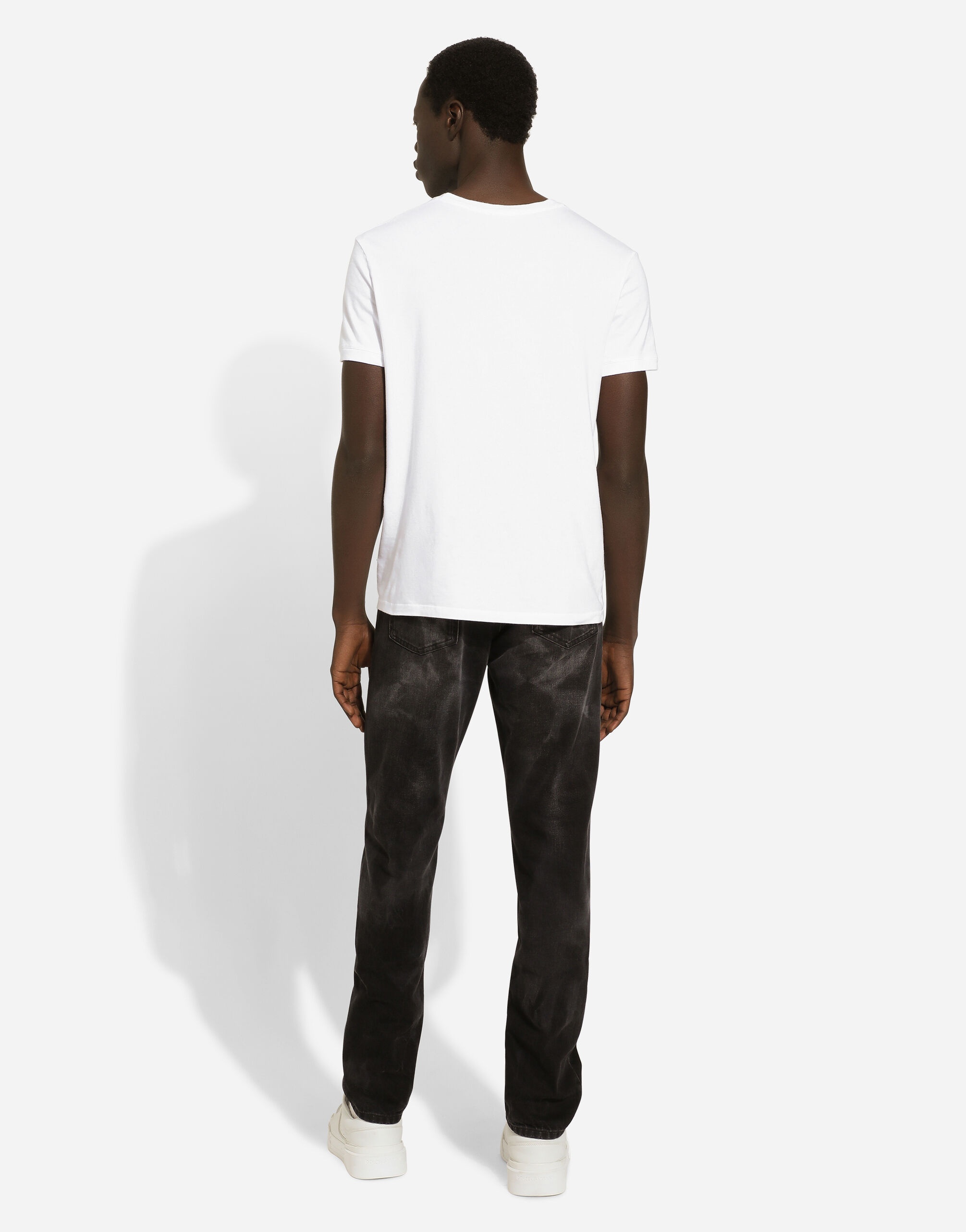 Regular-fit gray denim jeans - 3