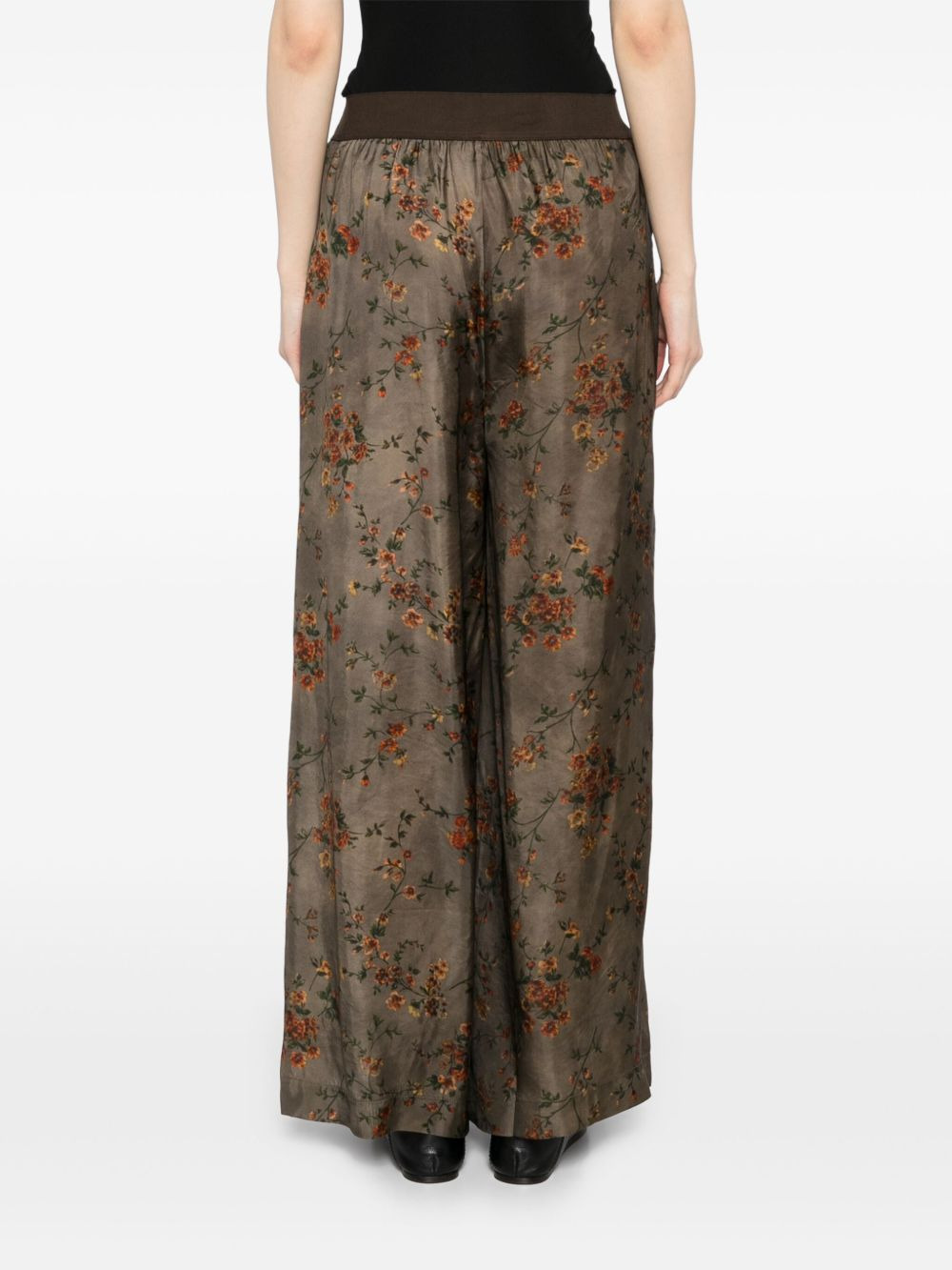 floral-print trousers - 4