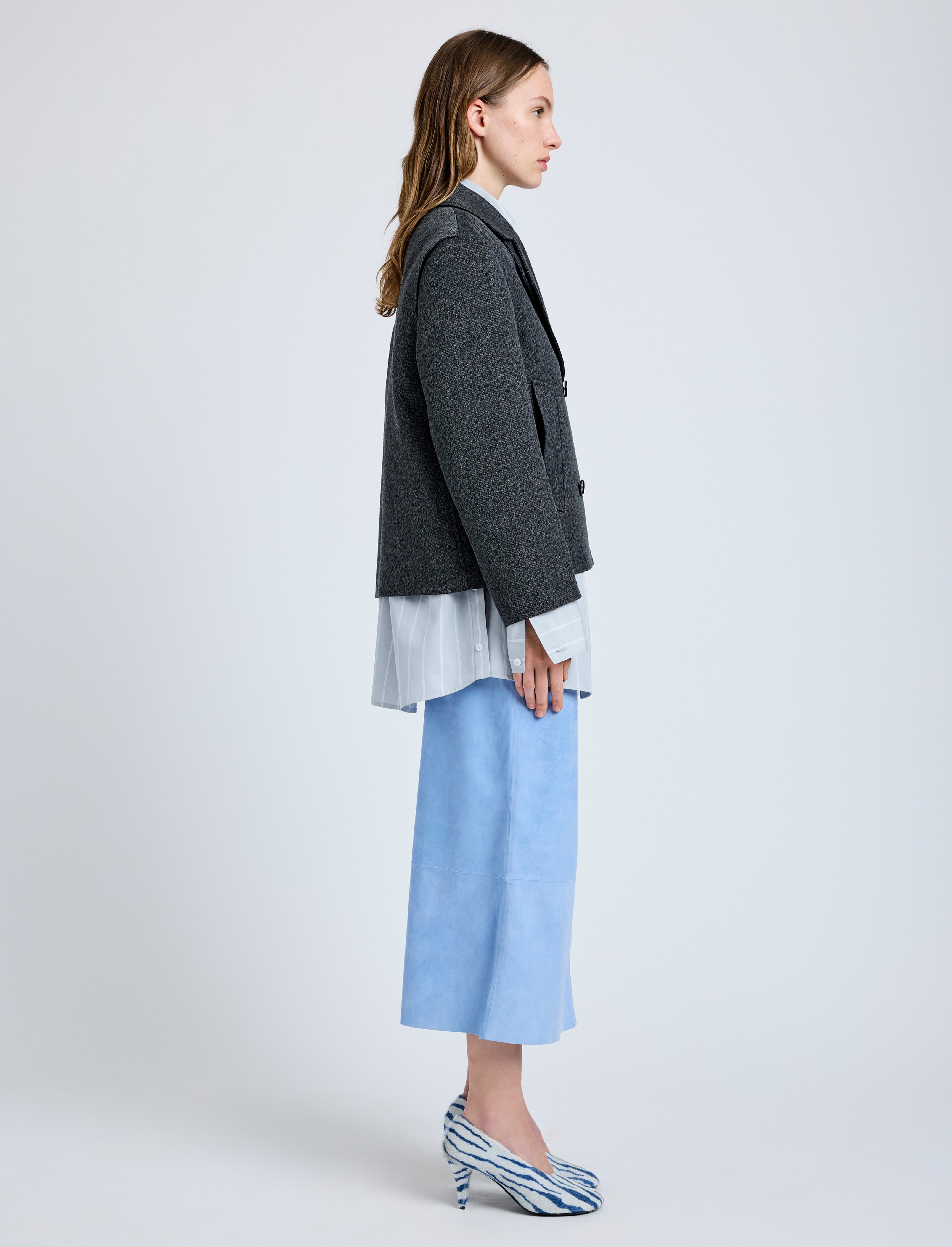 Nola Jacket in Textured Suiting - 4