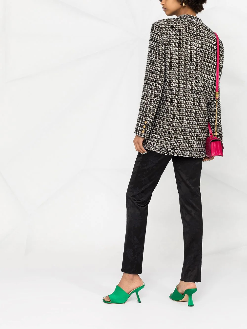 tweed sequin embellished jacket - 4
