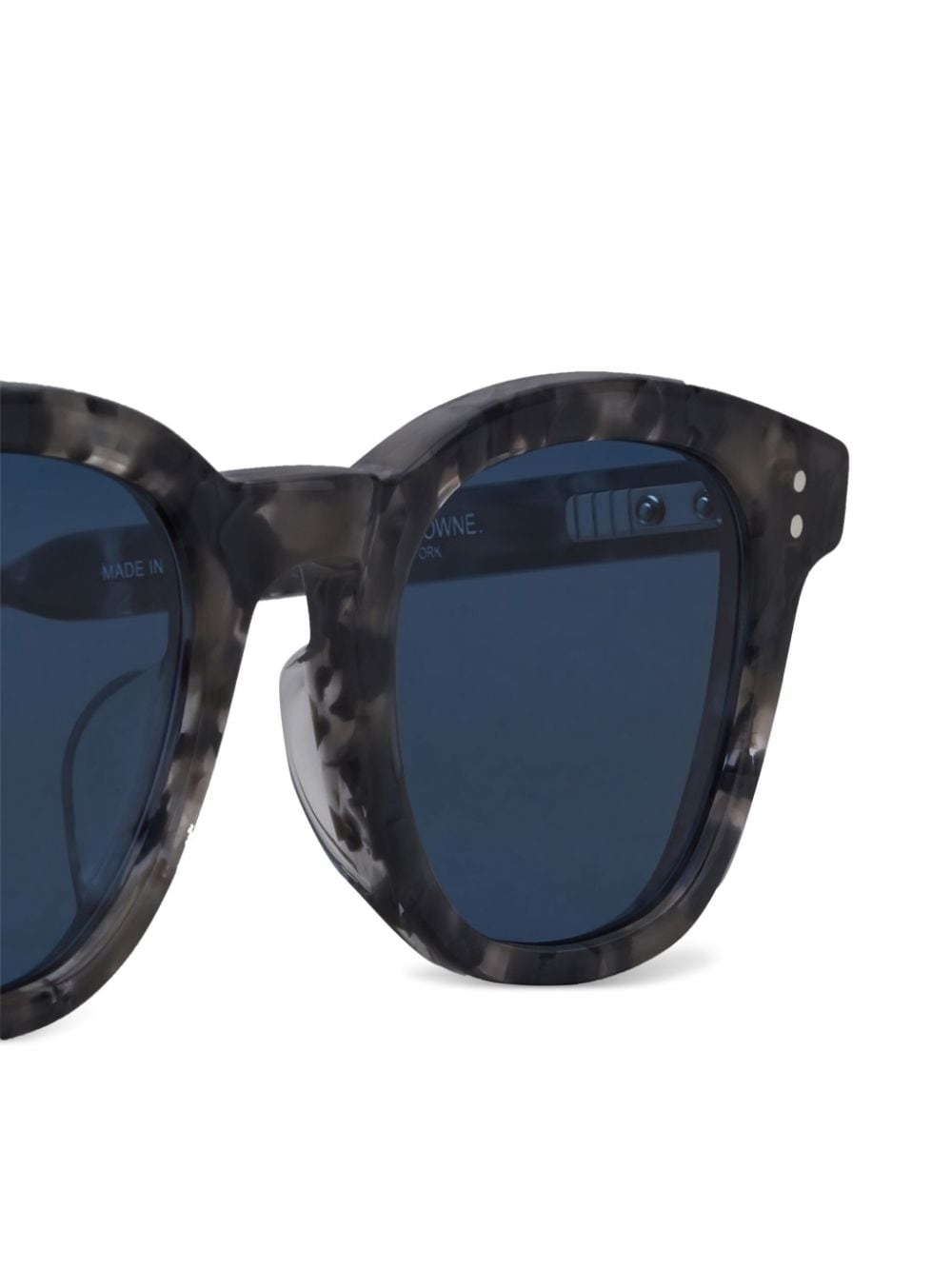 tortoiseshell rectangular-frame sunglasses - 3