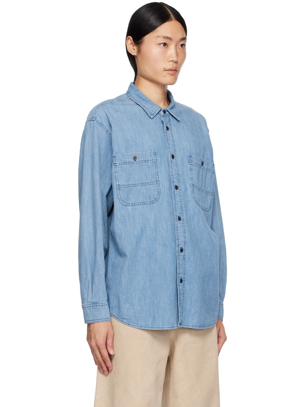 Blue Vhelynton Denim Shirt - 4