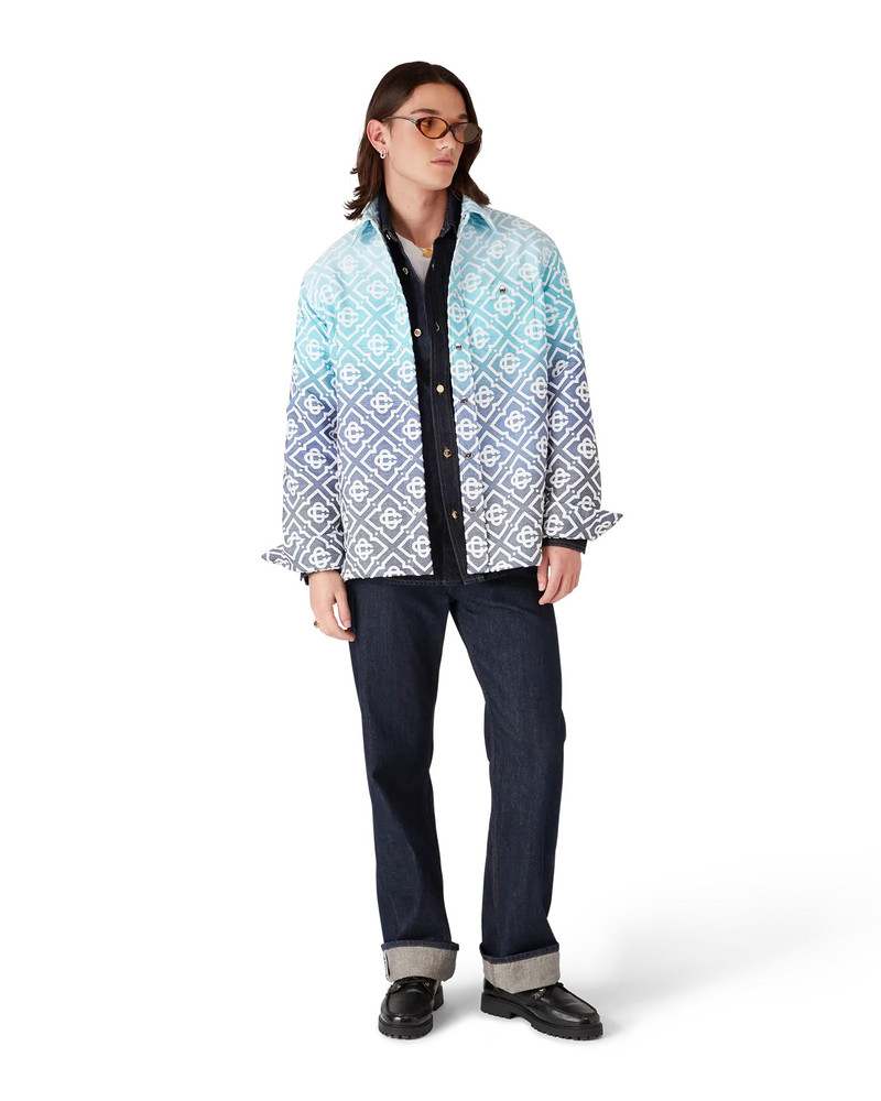 CASABLANCA Monogram Gradient Jacquard Shacket outlook