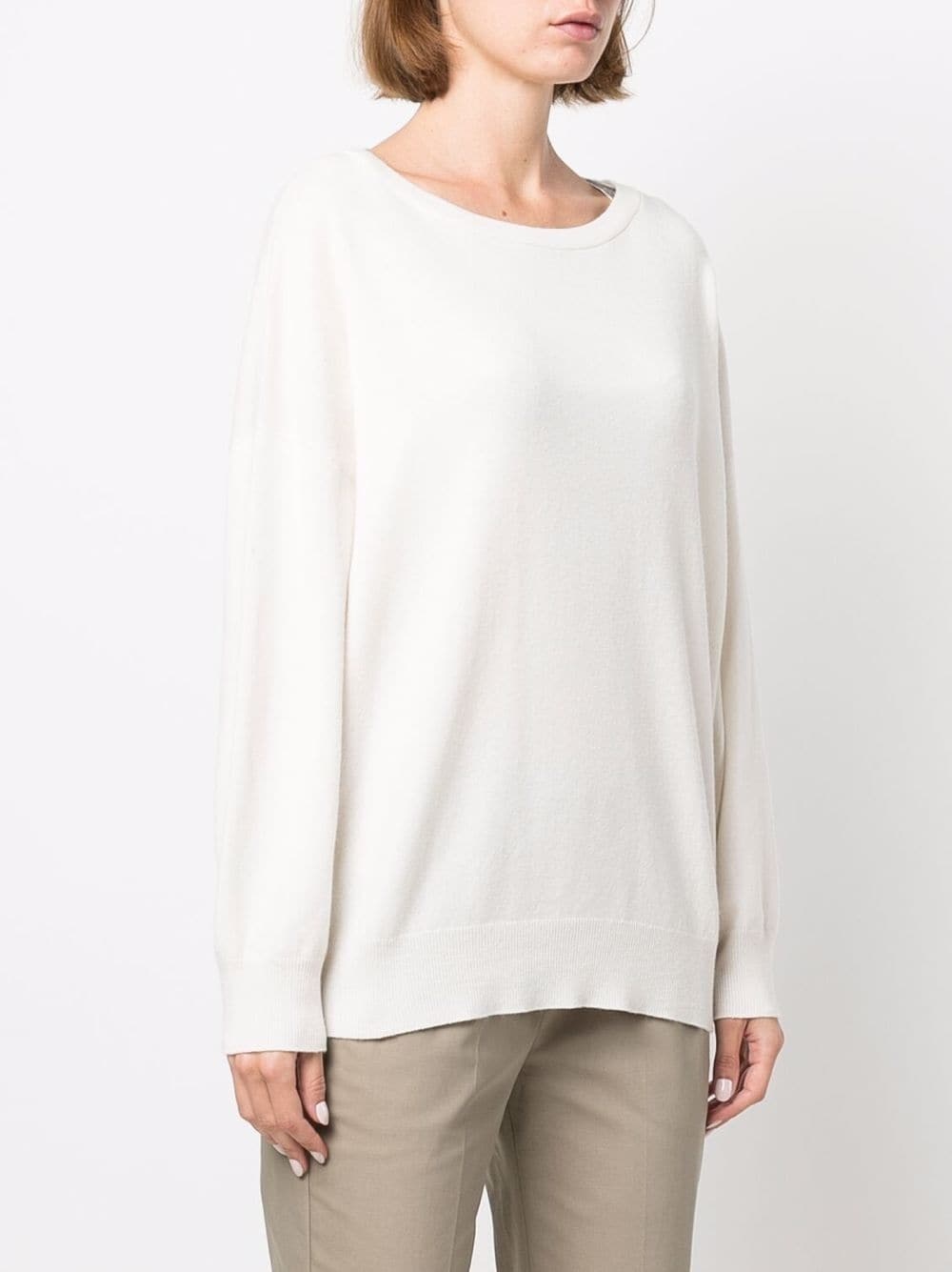 round-neck cashmere jumper - 3