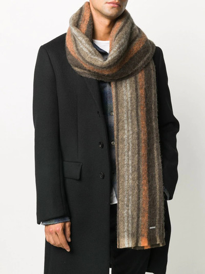 DSQUARED2 striped wool scarf outlook