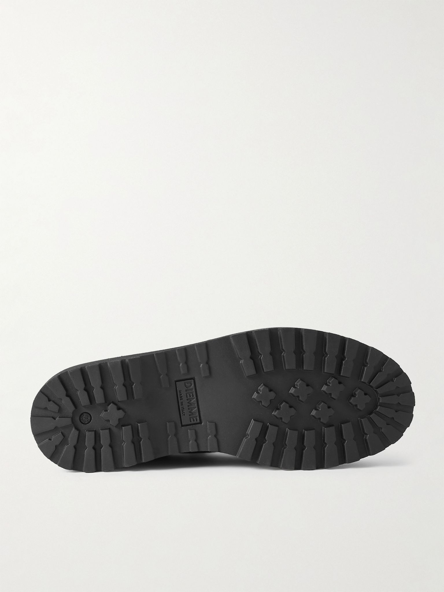 Cornaro Gomma Rubber and Suede-Trimmed Full Grain-Leather Sneakers Black - 3