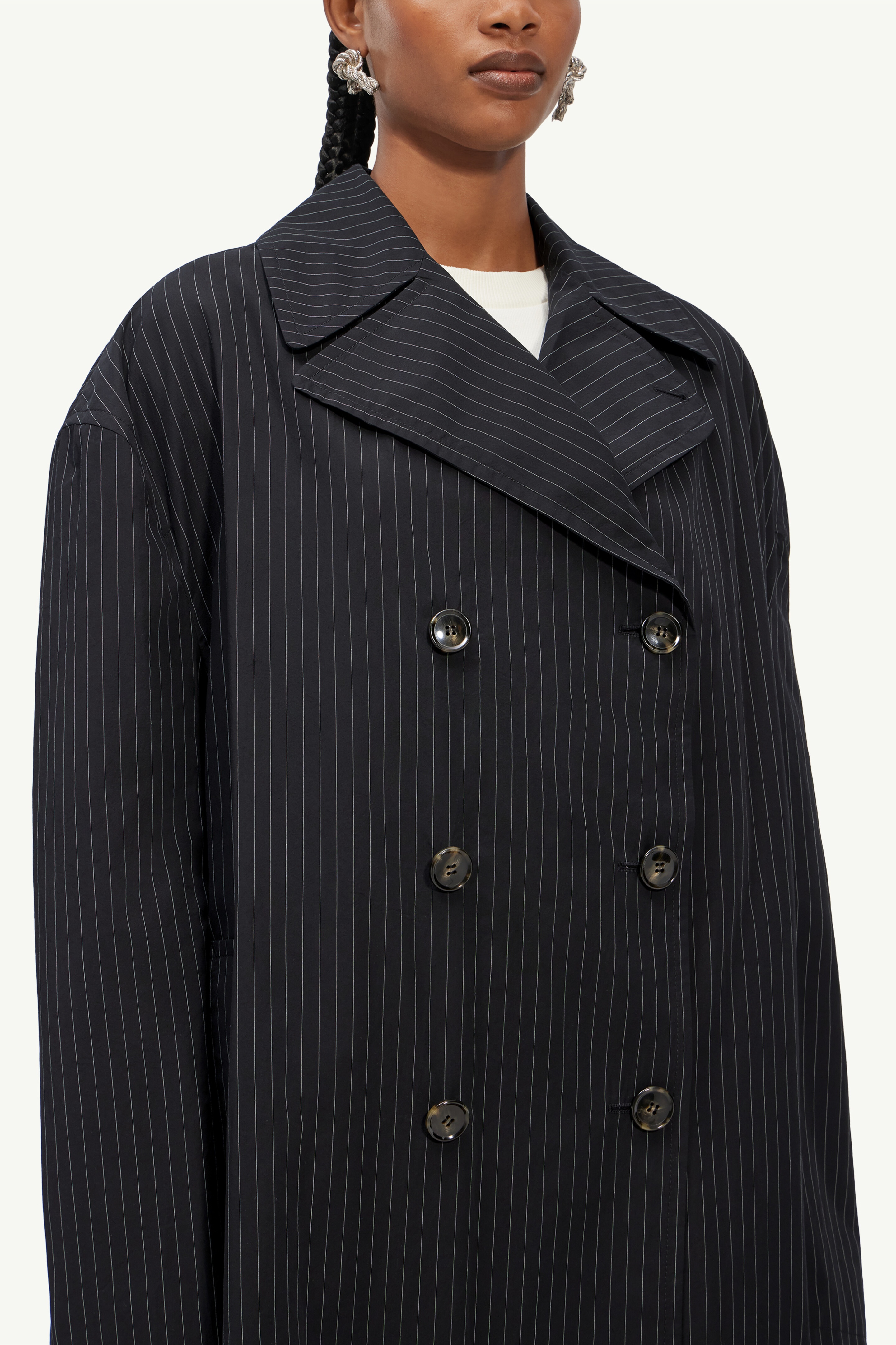 Double-breasted trench coat - 5