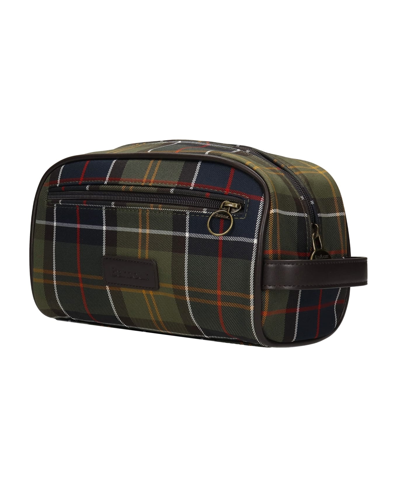 Tartan Washbag Beauty Case In Tartan Leather - 2