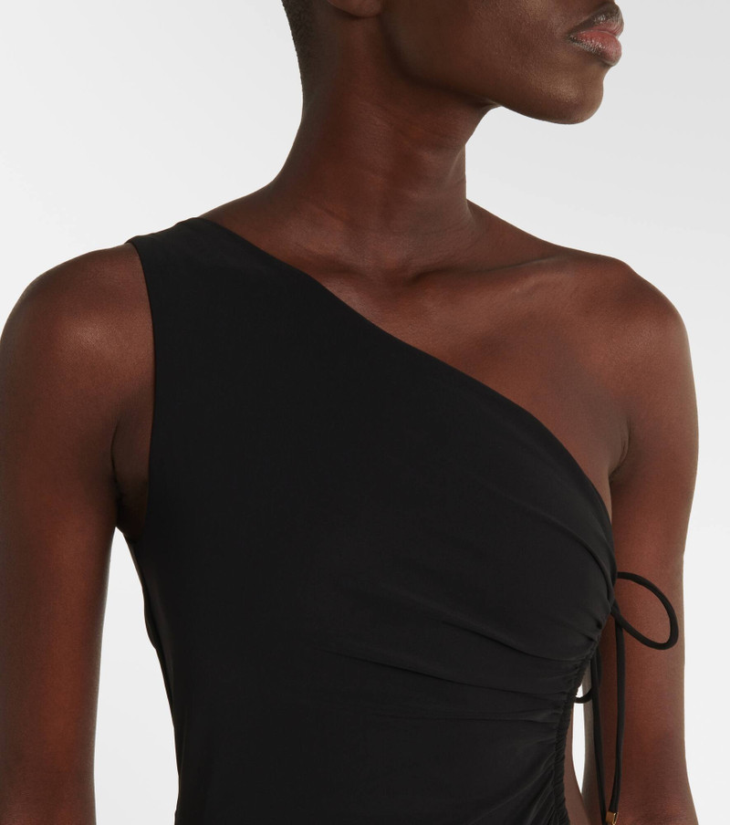 Gathered one-shoulder swimsuit 4