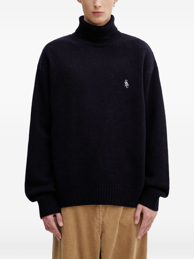 roll-neck embroidered sweater 1