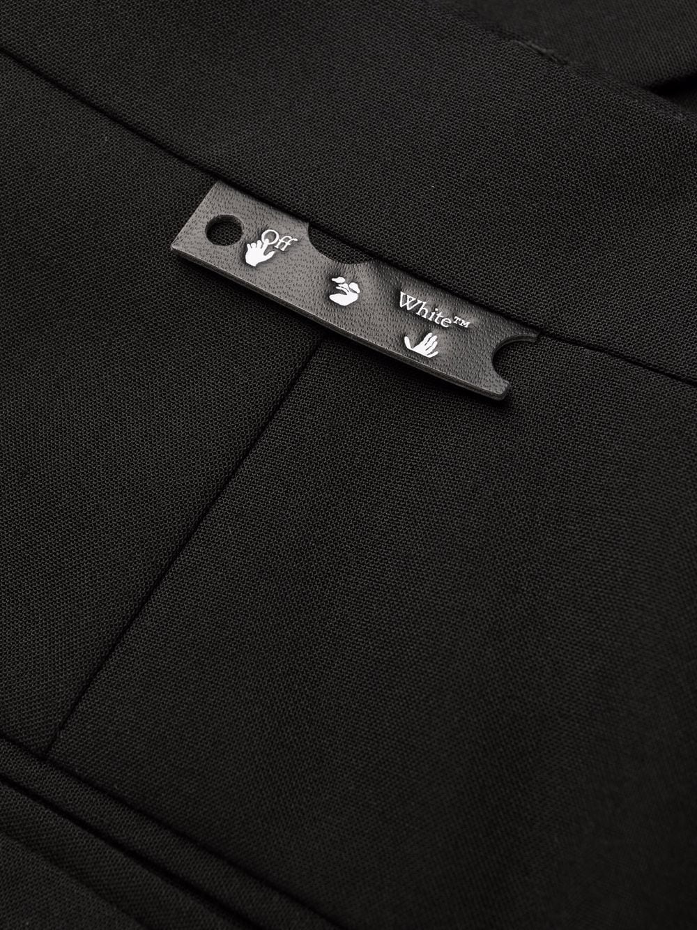 logo-print tailored trousers - 11
