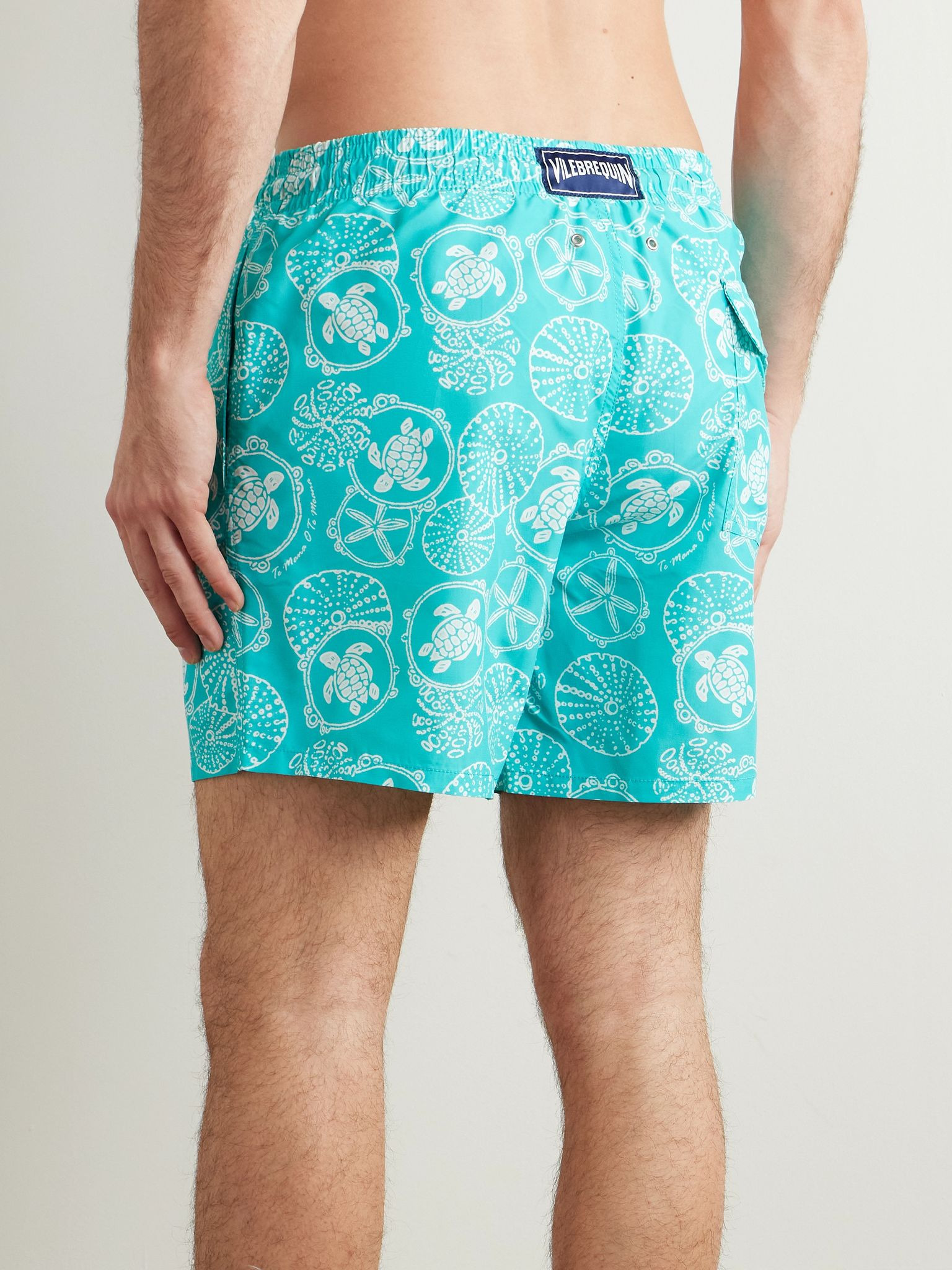 Moorea Straight-Leg Mid-Length Printed ECONYL® Swim Shorts Blue - 3