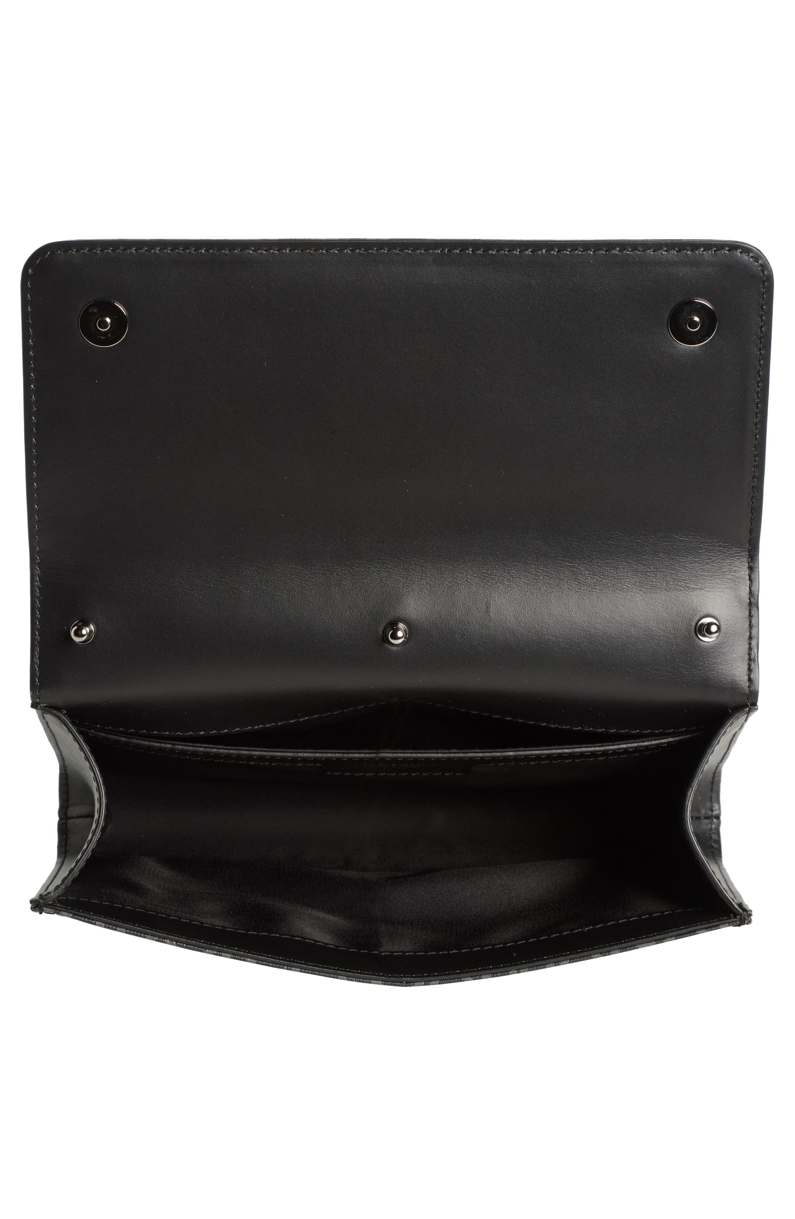 Dolce&Gabbana Logo Coated Jacquard Crossbody Bag in 8B969 Nero/Grigio at Nordstrom - 3
