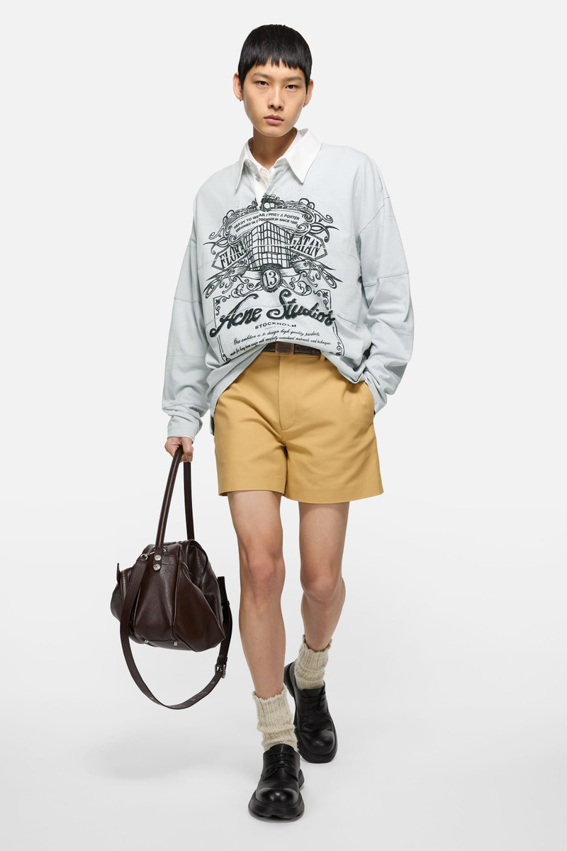 Acne Studios Satin shorts - Sand beige outlook
