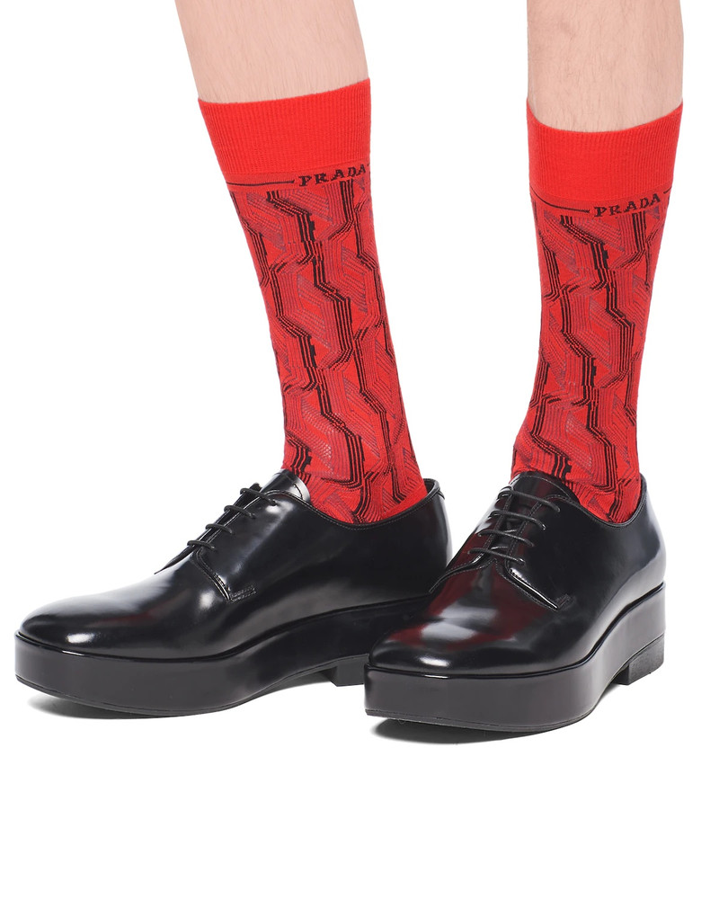 Prada Superfine wool ankle socks outlook