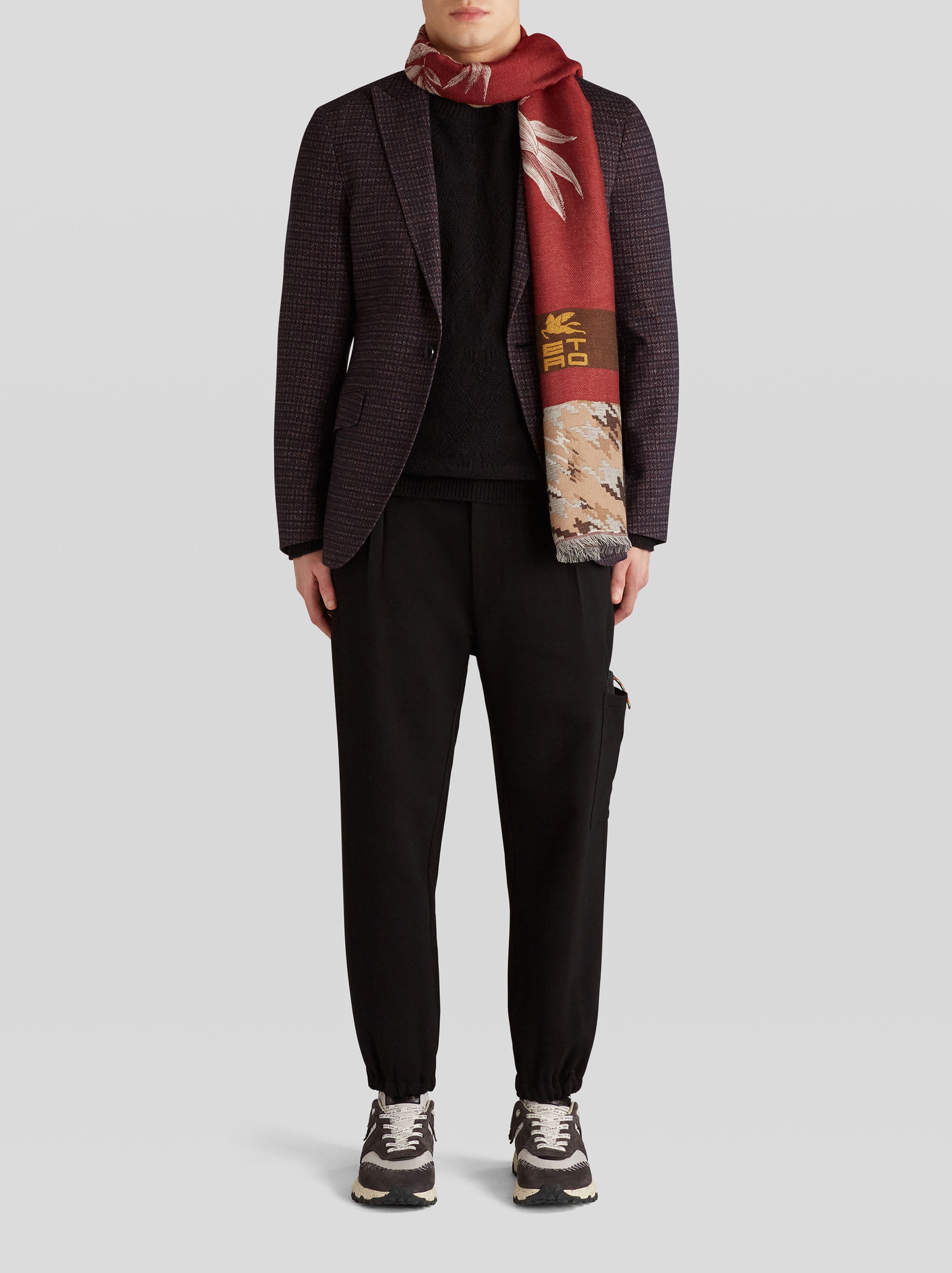 JUNGLE DESIGN JACQUARD SCARF - 2