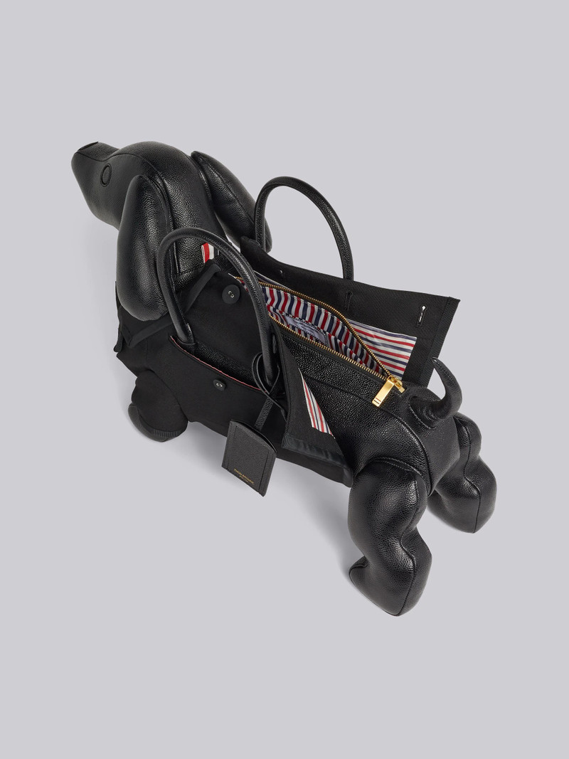 Black Pebble Grain Leather Tuxedo Hector Bag 5