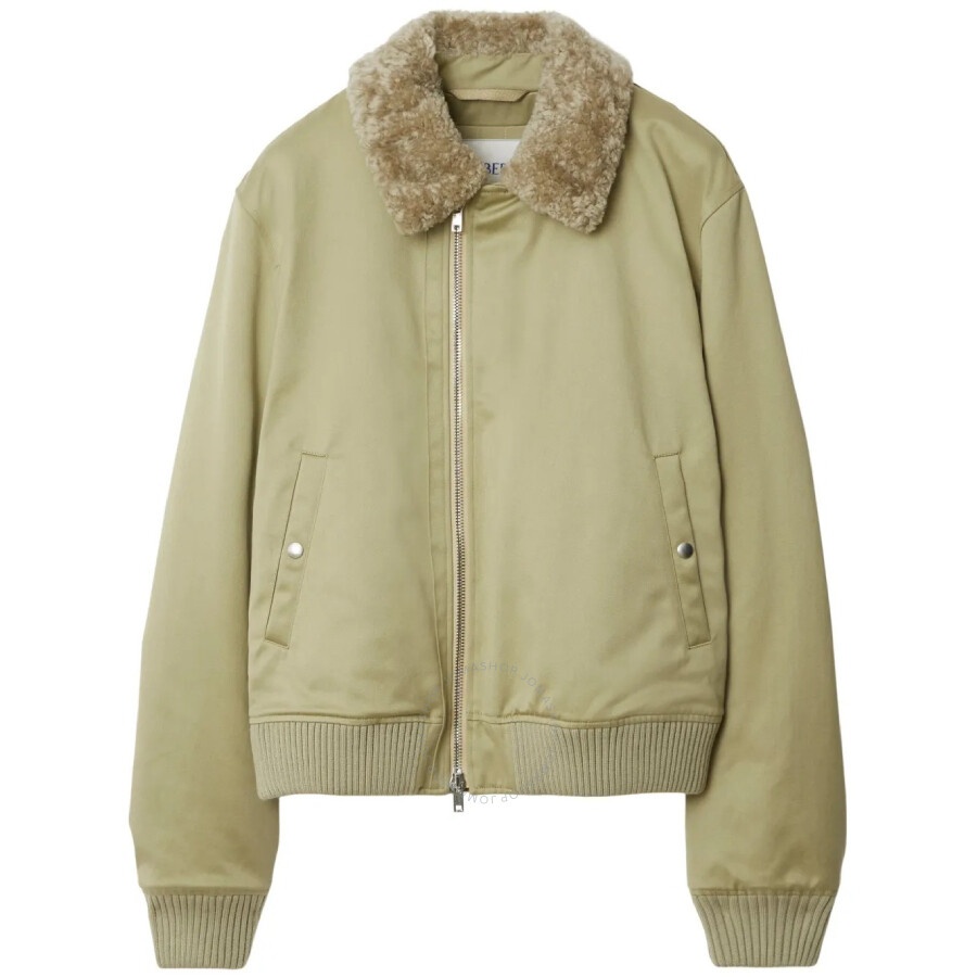 Burberry Shearling-Collar Bomber Jacket - 1