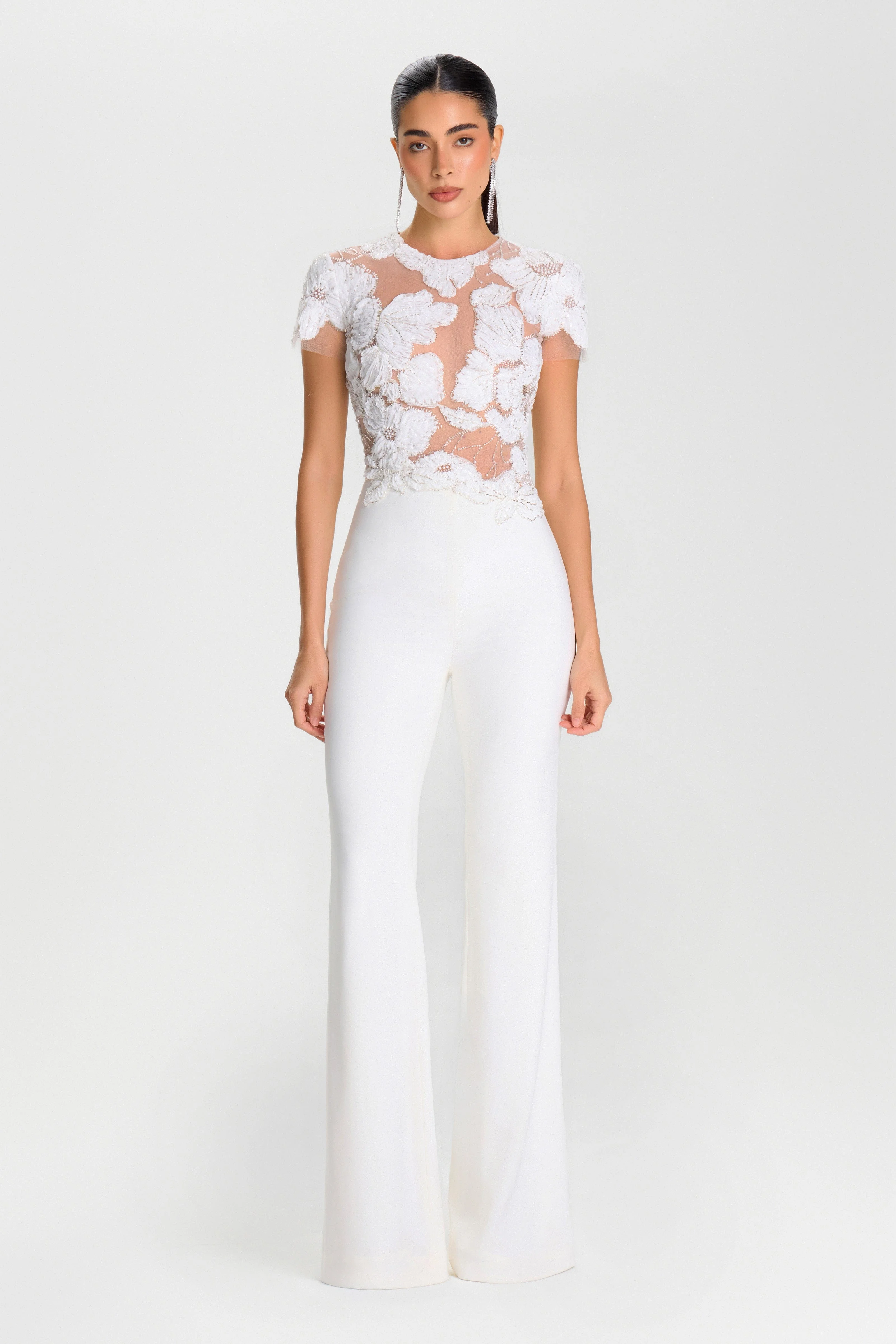 Sloane White Jumpsuit - 1