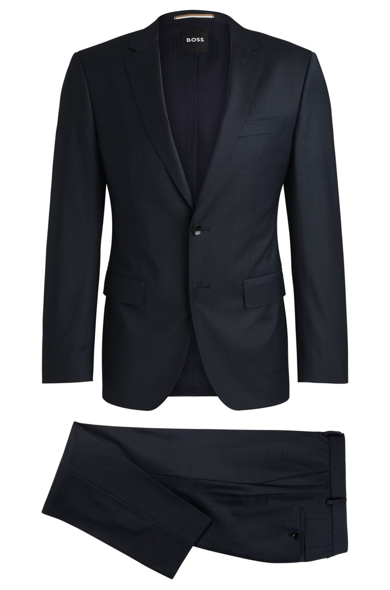 SLIM-FIT SUIT IN MICRO-PATTERNED WOOL 8