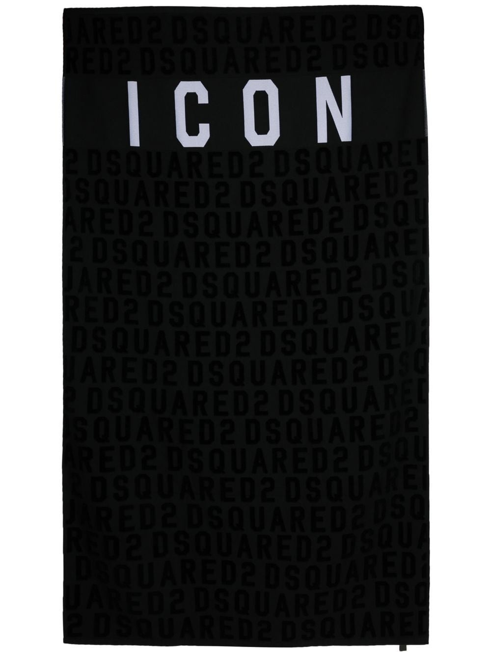 logo-print cotton towel - 2