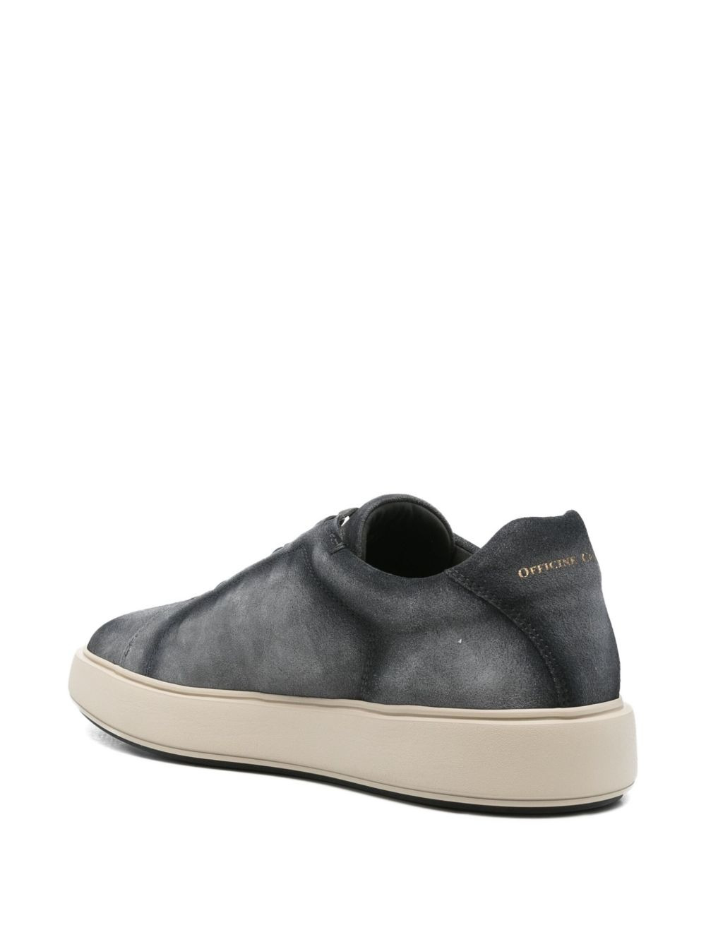 lace-up suede sneakers - 3