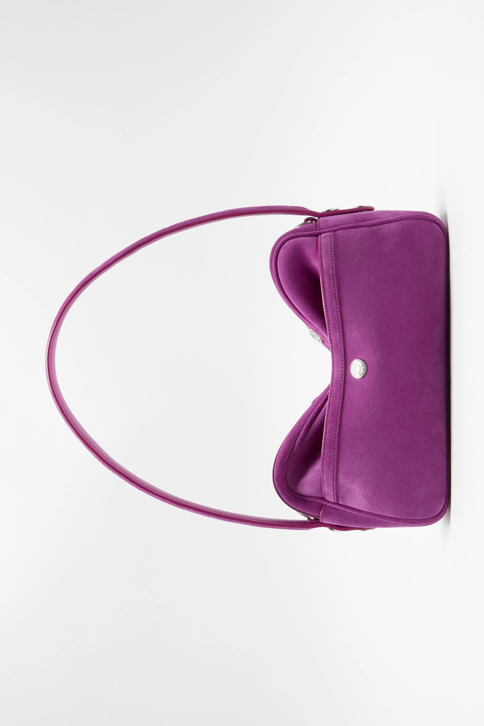 Camero Party Suede Shoulder Bag - Purple - 3