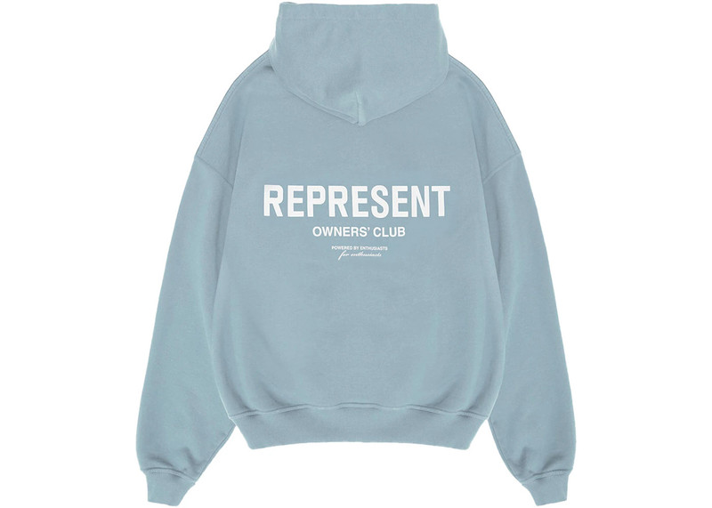 REPRESENT Represent Owners Club Hoodie Powder Blue outlook