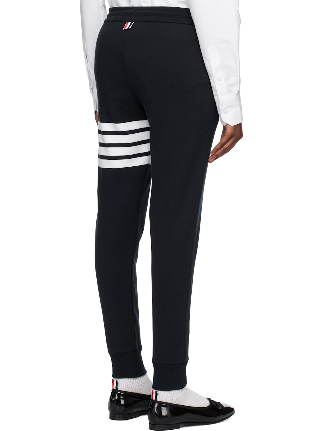 Navy Classic Loopback 4-Bar Sweatpants - 3